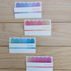 Post it banderita colores degradé