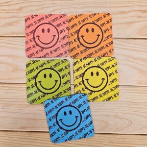 Posa taza "be happy"