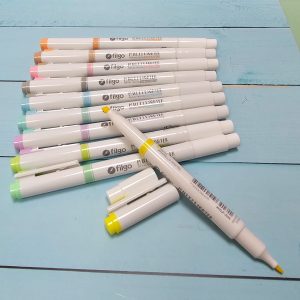 Set x 10 Resaltadores Doble Punta Pastel