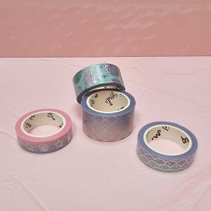 Washi Tape Sirena set x 4 unidades