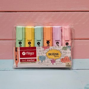 Set x 6 Resaltadores Pastel